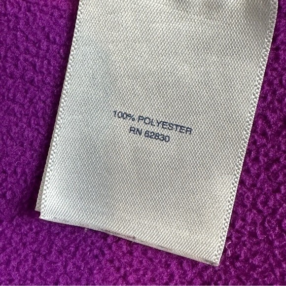 Lands’ End Lightweight Fleece Quarter Zip Pullover Purple S - Picture 5 of 8